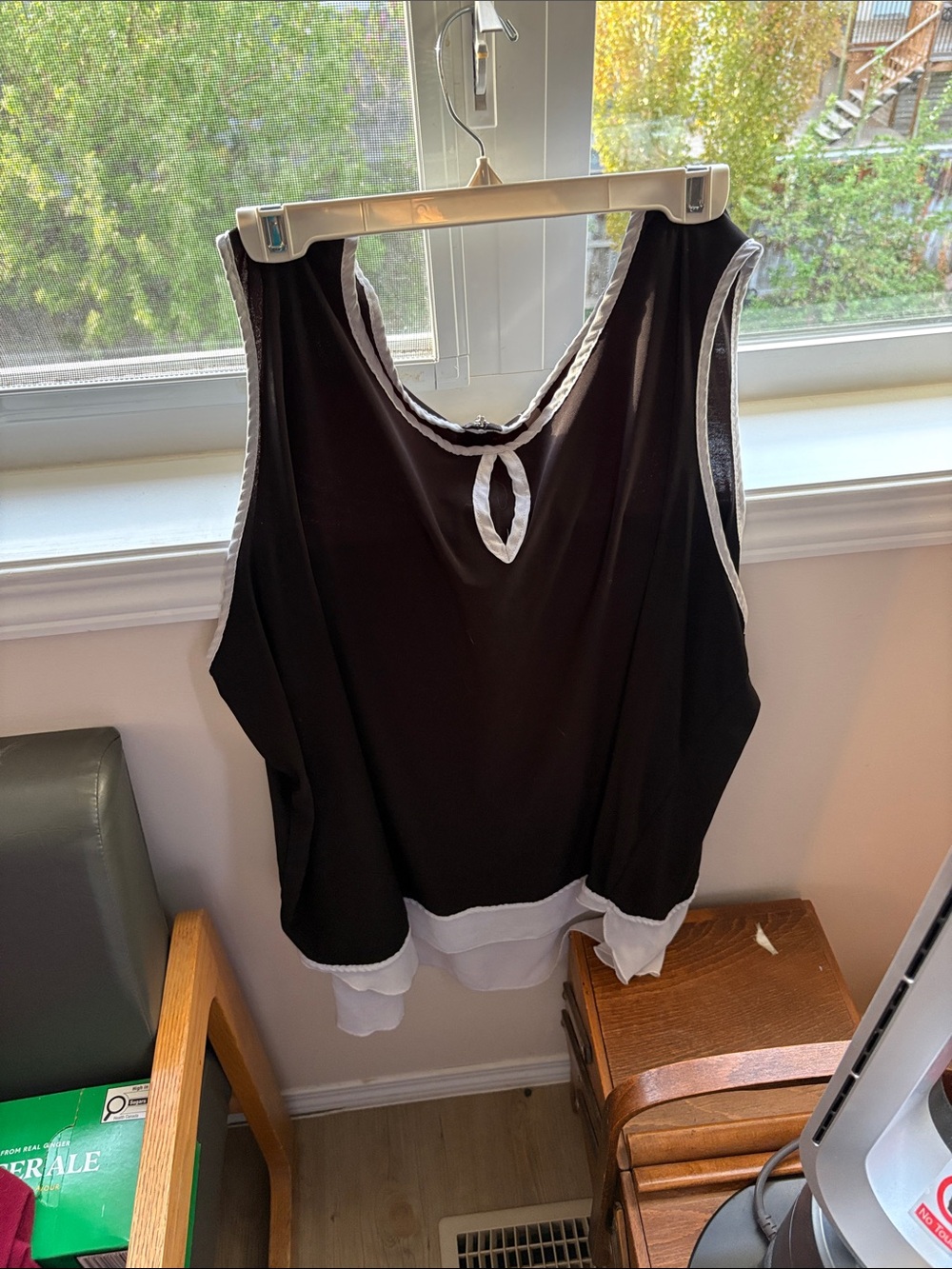 Penningtons Black Tank with White Trim